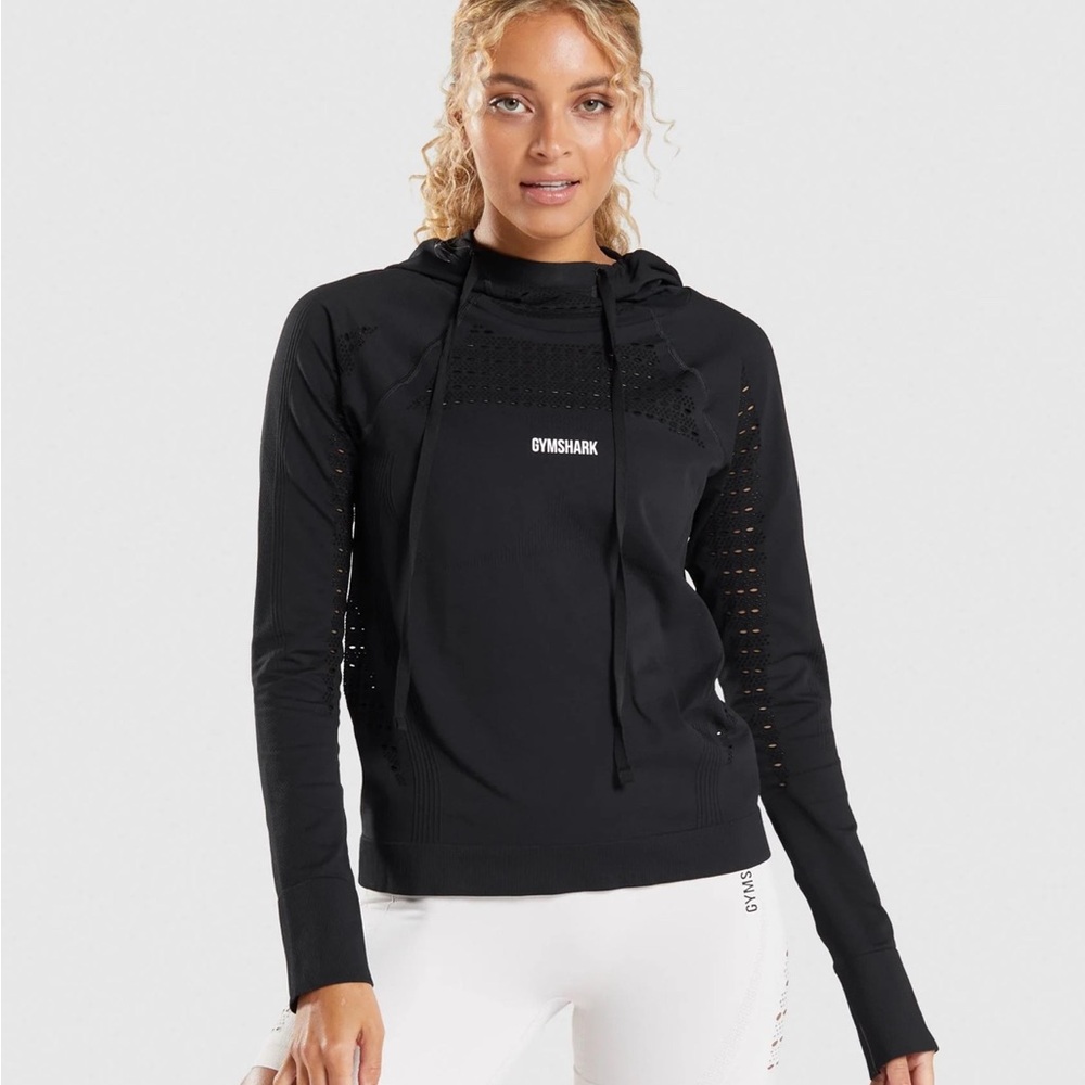 Gymshark Energy Seamless Black Hoodie